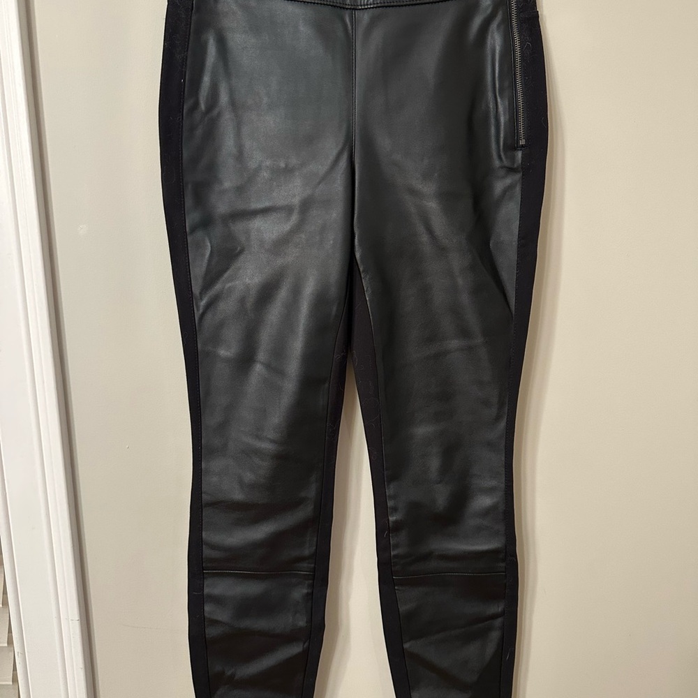 Black Faux Leather Leggings